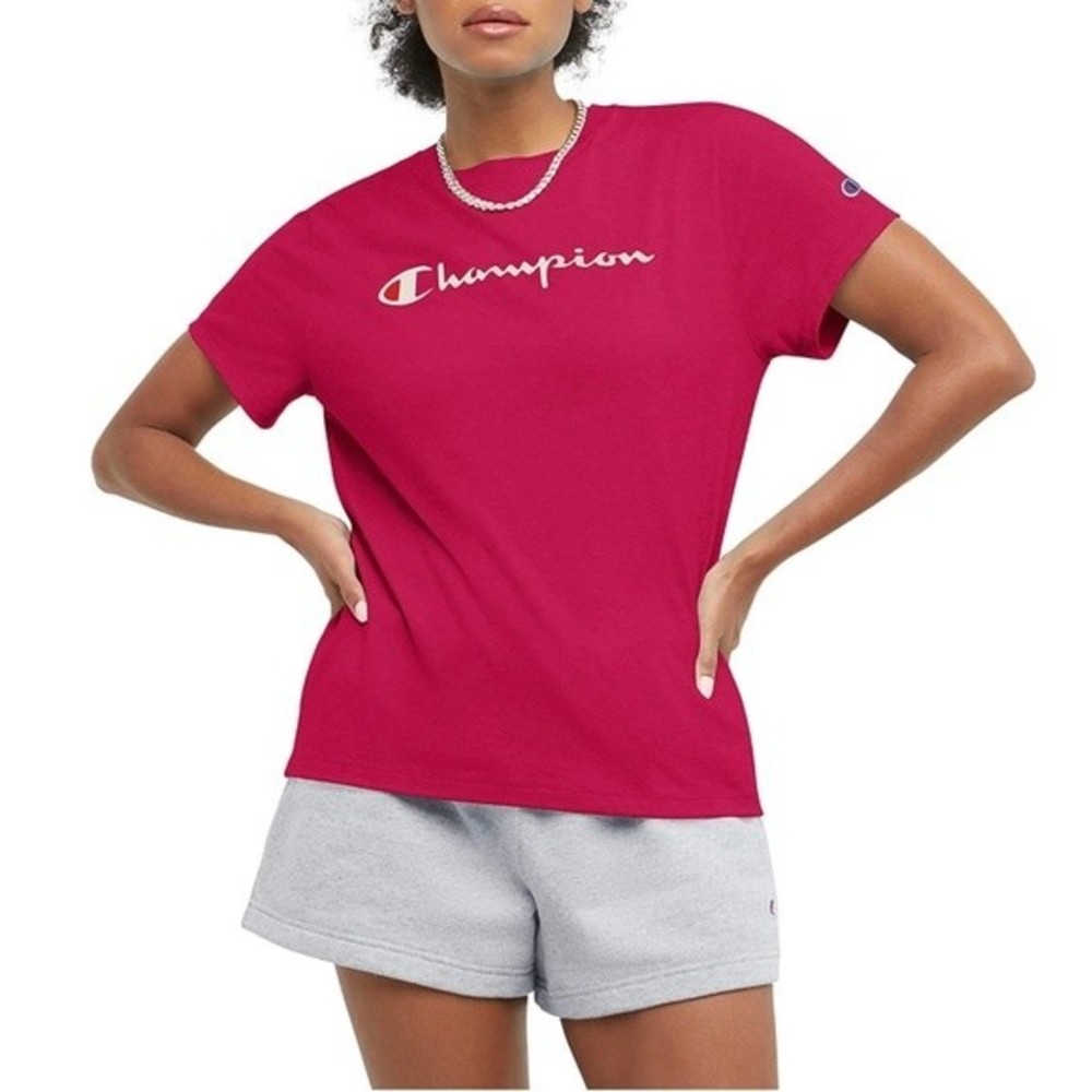 Champion Women's T-Shirt, Classic Crewneck Tee, Jersey T-Shirt size small